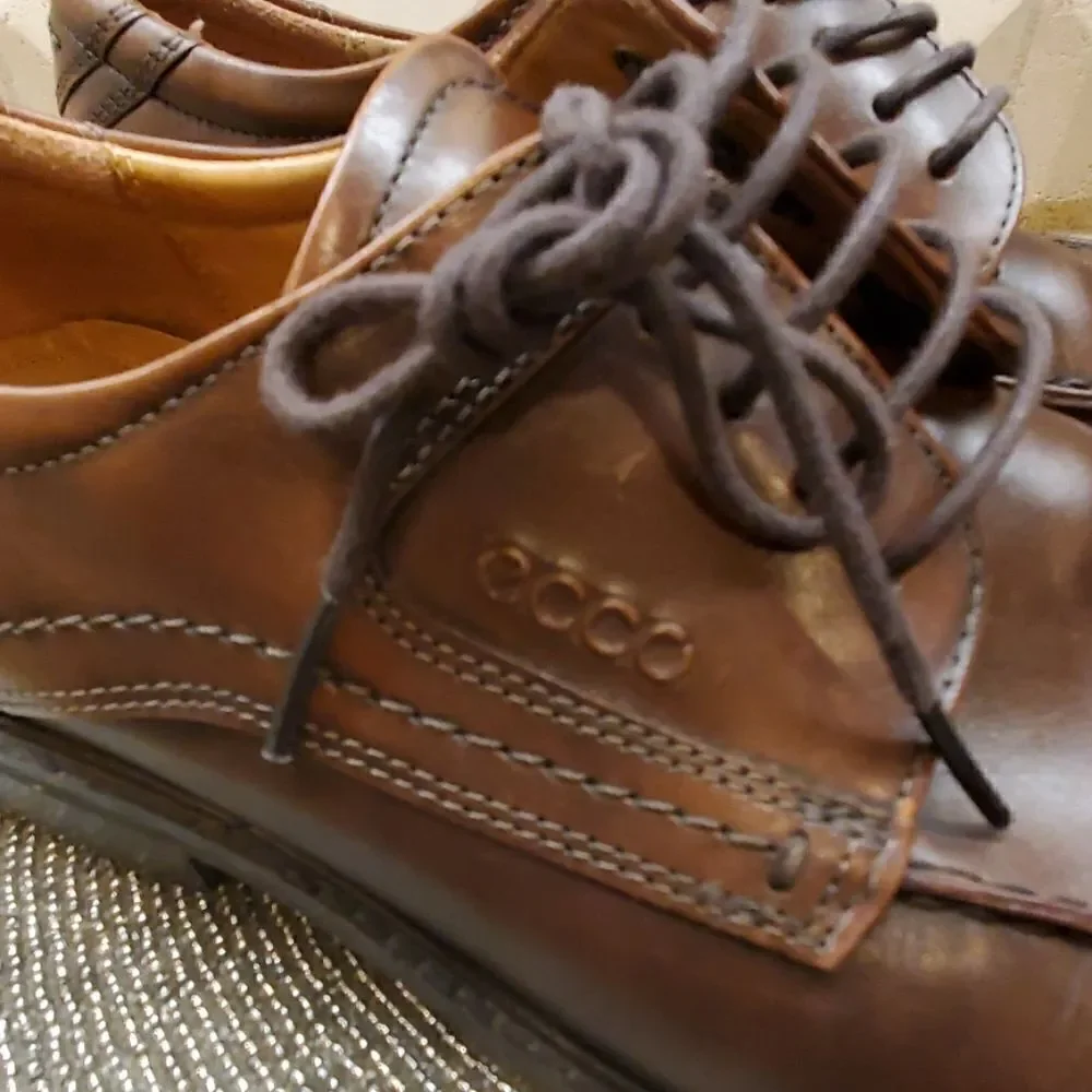 ‎ECCO Brown Leather Oxfords - Size 44 (10-10.5)
